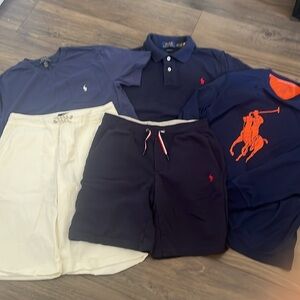 Polo Ralph Lauren 10/12 Lot 3 shirts 2 shorts